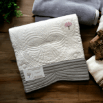 Personalised Embroidered Christening, Baptism Heirloom Quilt - Image 9