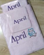 Embroidered Personalised Adult Bath Sheet Set with Any Name & Design - Image 9