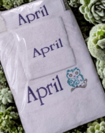 Adults Personalised Embroidered Brampton House Luxury Plush Towel Set - Image 2