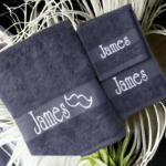 Adults Personalised Embroidered Brampton House Luxury Plush Towel Set