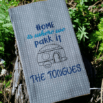 Personalised Embroidered Fuck Adulting I Want To Go Camping T Towel - Image 5