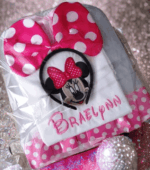 Minnie Birthday Personalised Embroidered T Shirt & Tutu Birthday Three Piece Set. - Image 6