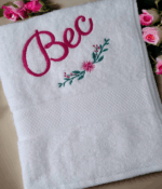 Adults Personalised Embroidered Plush Towel - Image 5