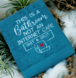 This Is Not An Internet Cafe Shit & Split Bath Towel - Image 2