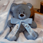 Infant Loss Heaven's Newest Angel Teddy Bear with Personalised Ribbon - Image 3
