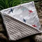 Personalised Embroidered Space Planets Minky Cot Blanket - White - Image 6