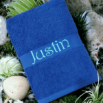 Boys Personalised/Customised Embroidered Plush Bath Towel - Any Name - Image 13