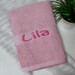 Girls Personalised/Customised Embroidered Plush Bath Towel - Any Name - Image 8