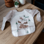 Forest Animals Embroidered Baby, Toddler's Waterproof Art Smock, Bib Personalise With Any Name - Image 6