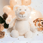 A Moment In Our Arms. A Lifetime In Our Hearts Embroidered Angel Cubby Teddy with Wings - Image 2