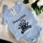 Personalised Embroidered Promotion To Big Bro Romper Suit/Onesie