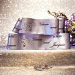 Wedding Bridal Customised Cake Ribbon 100mm x 2 Metres - Image 5