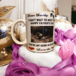 I can't Wait To Meet You Baby Ultrasound Father's Day Personalised Mug