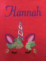 Personalised Embroidered Children's Unicorn Christmas Sack - Image 3