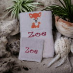 New Born Baby/Children's Personalised Embroidered Plush Towel Set - Image 4