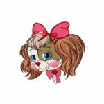 Personalised Embroidered Tea Cup Cute Puppy T Shirt & Tutu Birthday Set. - Image 7