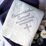 Personalised Embroidered Christening, Baptism Heirloom Quilt - Image 15