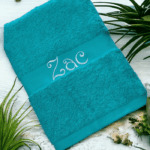 Boys Personalised/Customised Embroidered Plush Bath Towel - Any Name - Image 14