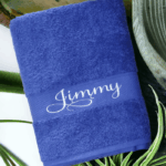 Boys Personalised/Customised Embroidered Plush Bath Towel - Any Name - Image 17