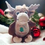 Personalised Embroidered My First Christmas Cubby Bear - Image 2