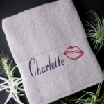 Mother's Day Personalised/Customised Embroidered Plush Bath Towel - Any Name - Image 5