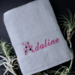 Mother's Day Personalised/Customised Embroidered Plush Bath Towel - Any Name - Image 6
