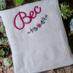 Mother's Day Personalised/Customised Embroidered Plush Bath Towel - Any Name - Image 7