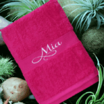 Mother's Day Personalised/Customised Embroidered Plush Bath Towel - Any Name - Image 11