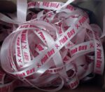 Customised Pink Day Breast Cancer Awareness Ribbons 15mm x 25 Metre Roll - Image 3