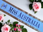 Customised Embroidered Pageant Queen Sashes With Coloured Border - Image 6