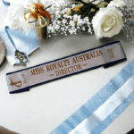 Customised Pageant Sashes With Coloured Border - Image 4