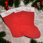 Children's, Adult's, Christmas Stocking Embroidery, HTV Blanks x 5