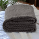 Knit Baby Blanket - Baby Shower Gift - New Born Swaddle Blanket, 100% Breathable Cotton - Image 3