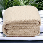 Knit Baby Blanket - Baby Shower Gift - New Born Swaddle Blanket, 100% Breathable Cotton - Image 4