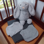 Personalised Embroidered 4pc New Born Baby Boxed Gift Set, Baby Minky Blanket Set, New Baby Hamper, Embroidered Baby Shower Gift - Image 8