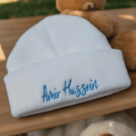 Personalised Embroidered 5pc New Born Baby Boxed Gift Set, Baby Knit Cot Blanket Set, New Baby Hamper, Embroidered Baby Shower Gift - Image 8