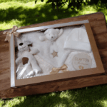 Personalised Embroidered 4pc New Born Baby Boxed Gift Set, Baby Minky Blanket Set, New Baby Hamper, Embroidered Baby Shower Gift - Image 3