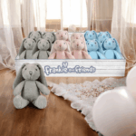 Personalised Embroidered Fluffy Bunny Rabbit - Baby Bunny Rabbit Rattle - Image 9