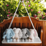 Personalised Embroidered Fluffy Bunny Rabbit - Baby Bunny Rabbit Rattle - Image 4