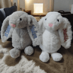 Personalised Embroidered Fluffy Bunny Rabbit-Birth Announcement-Any Occasion - Image 6