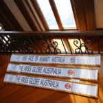 Customised Embroidered Pageant Queen Sashes With Coloured Border - Image 2