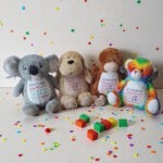 Personalised Embroidered Birth Announcement Cubby Bear - Image 2